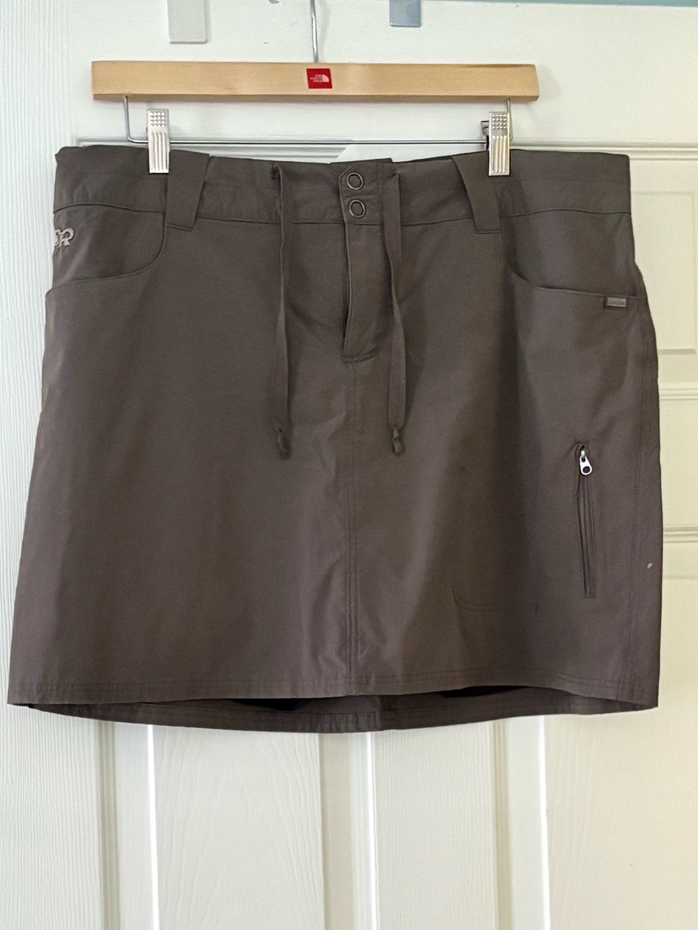 Outdoor Research Womens Taupe Skort with Zip Pocket